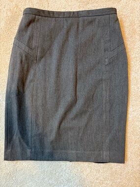 Express Charcoal Gray Pencil Skirt - 0